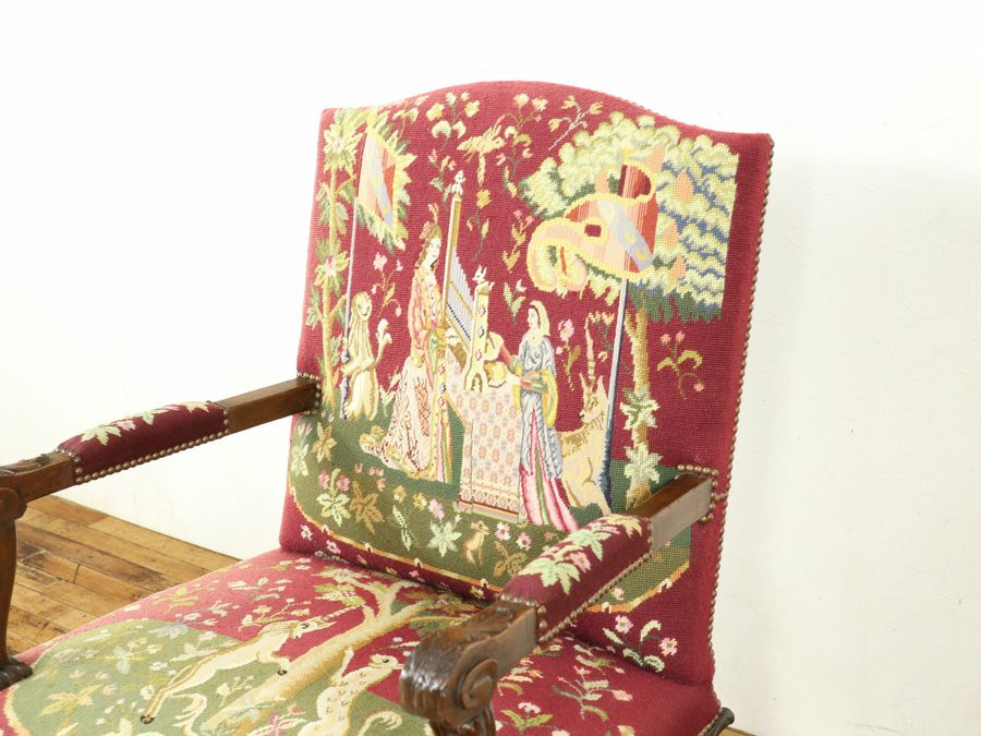 アンティーク家具 プチポワンチェア 64905