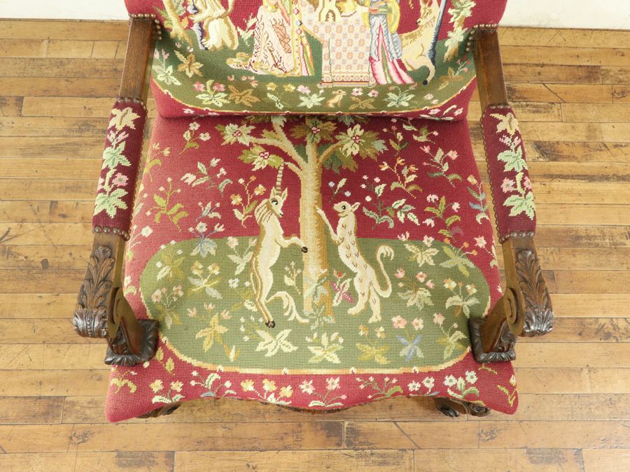 アンティーク家具 プチポワンチェア 64905