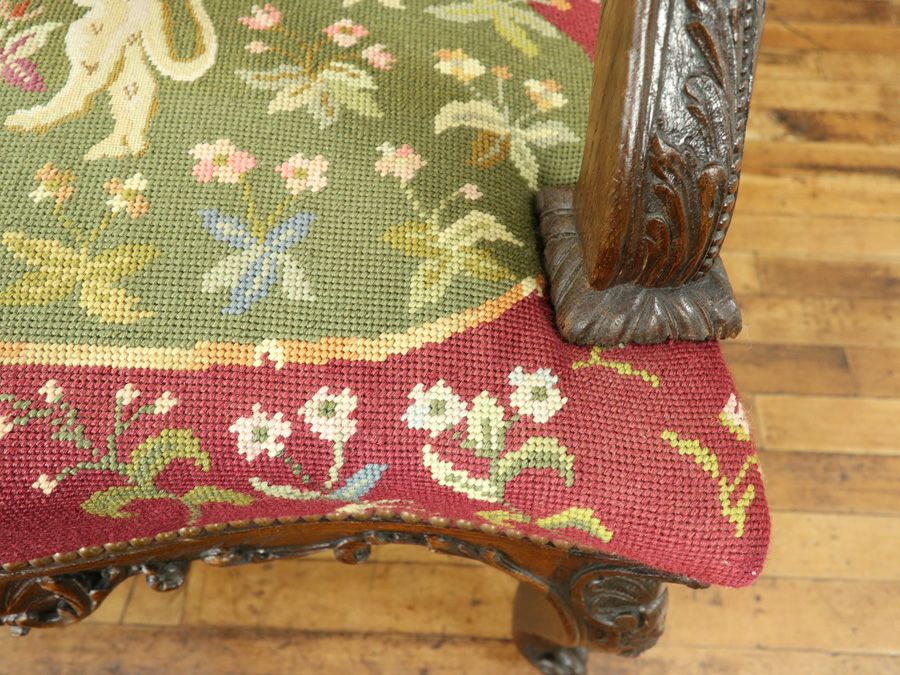 アンティーク家具 プチポワンチェア 64905