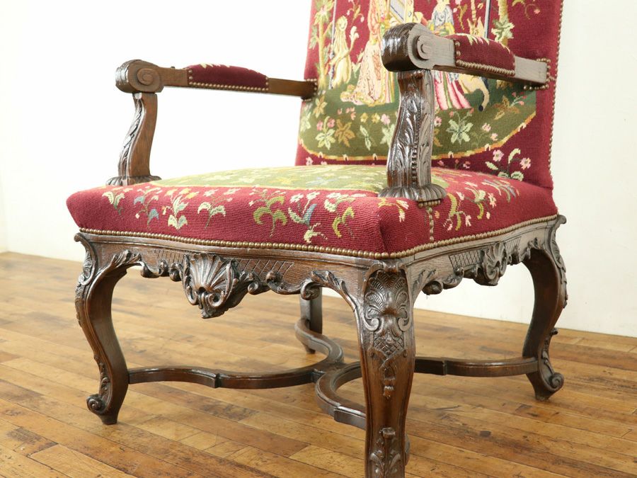 アンティーク家具 プチポワンチェア 64905