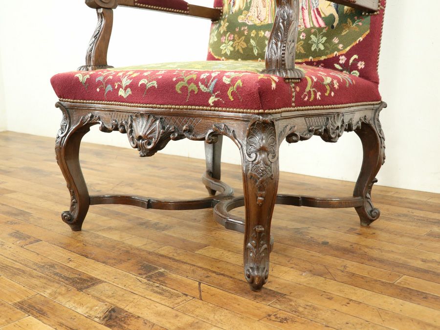 アンティーク家具 プチポワンチェア 64905