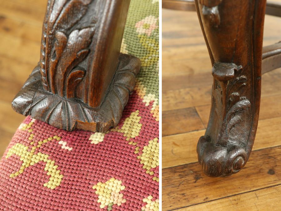 アンティーク家具 プチポワンチェア 64905