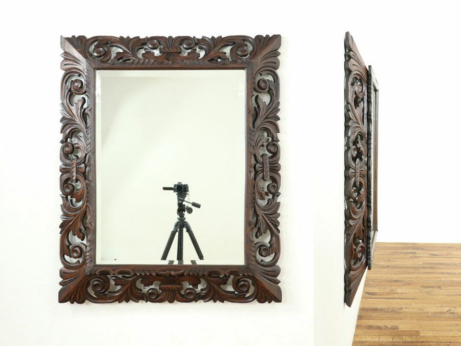 アンティーク家具 ウォールミラー 64809