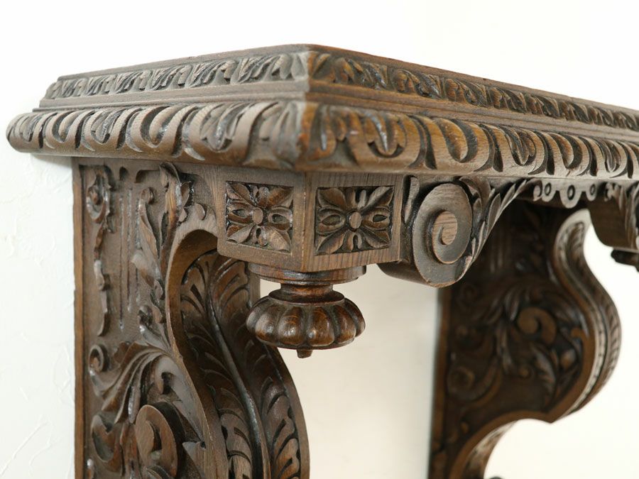 アンティーク家具 ウォールシェルフ 64923