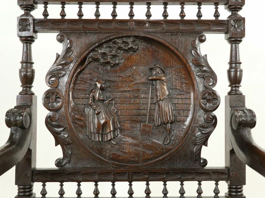 アンティーク家具 アームチェア 64907b