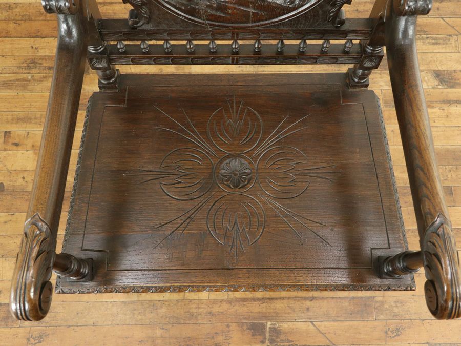 アンティーク家具 アームチェア 64907b