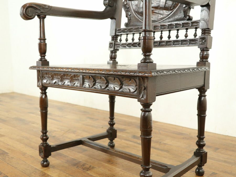 アンティーク家具 アームチェア 64907b