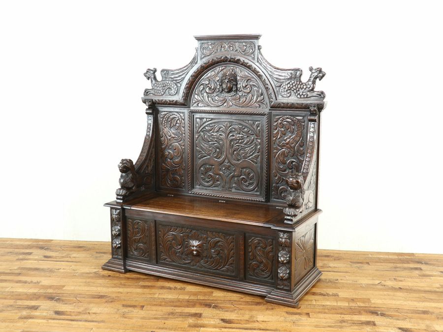 フランスアンティーク家具 ベンチ 64906