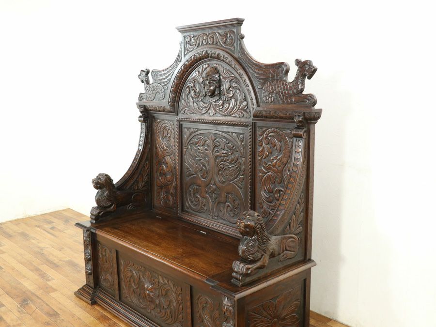 フランスアンティーク家具 ベンチ 64906