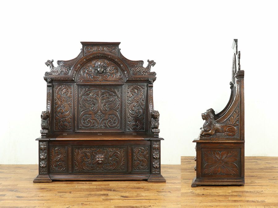 フランスアンティーク家具 ベンチ 64906