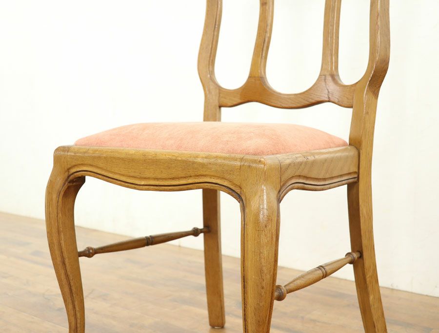 アンティーク 張替済ダイニングチェア 64914d