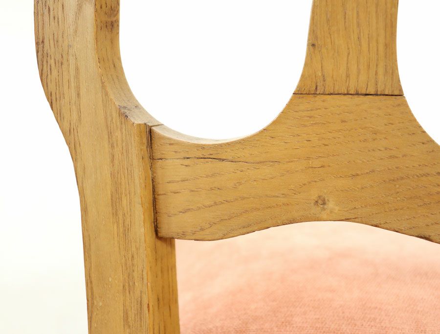 アンティーク 張替済ダイニングチェア 64914d