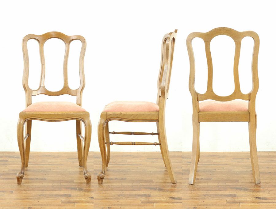 アンティーク 張替済ダイニングチェア 64914d