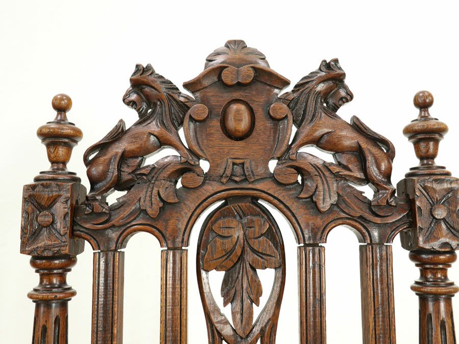 アンティーク 張替済ダイニングチェア 64928a