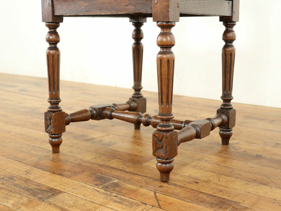 アンティーク 張替済ダイニングチェア 64928c