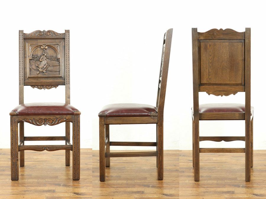 アンティーク 張替済チェア 64807c