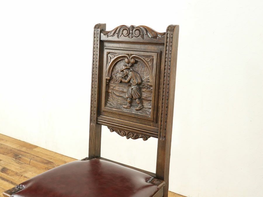 アンティーク 張替済チェア 64807e