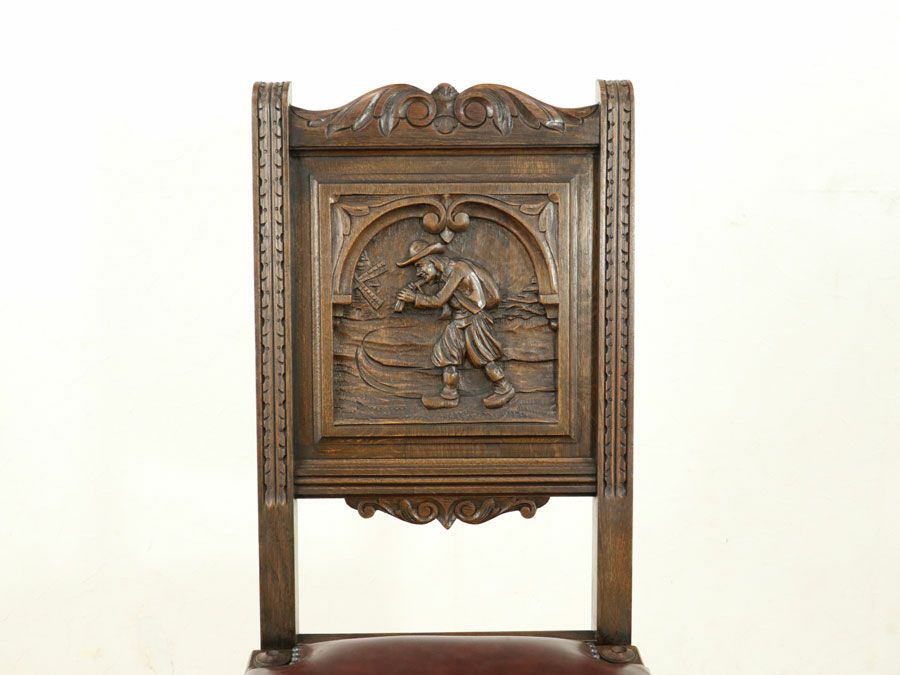 アンティーク 張替済チェア 64807e