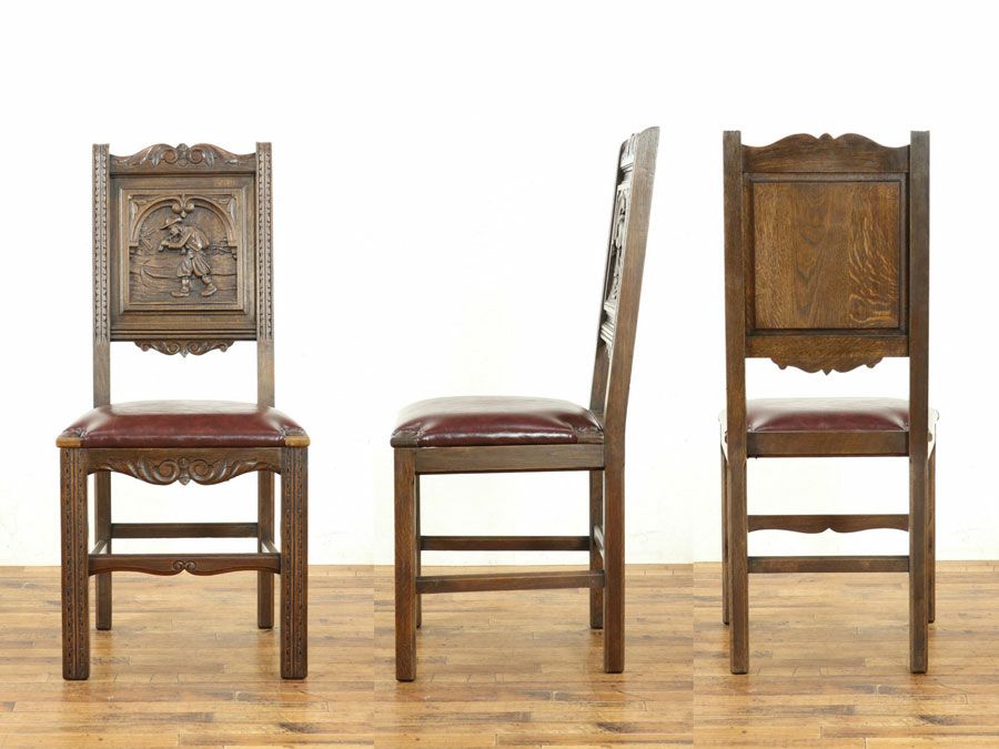 アンティーク 張替済チェア 64807e