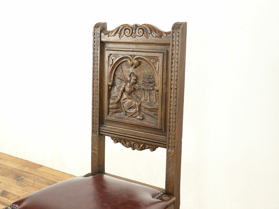 アンティーク 張替済チェア 64807f