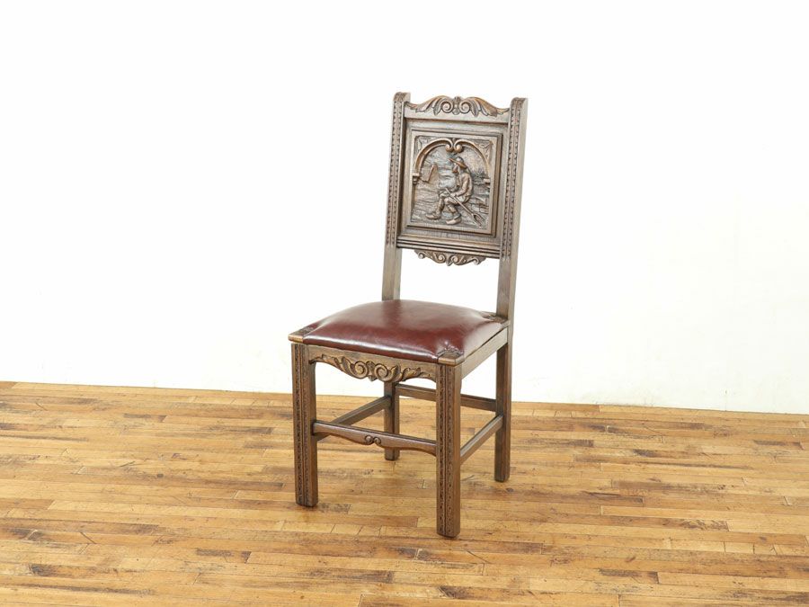 アンティーク家具 張替済チェア 64807g