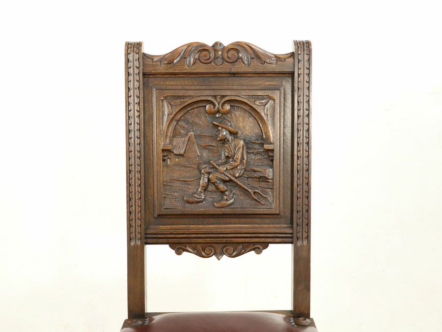 アンティーク家具 張替済チェア 64807g