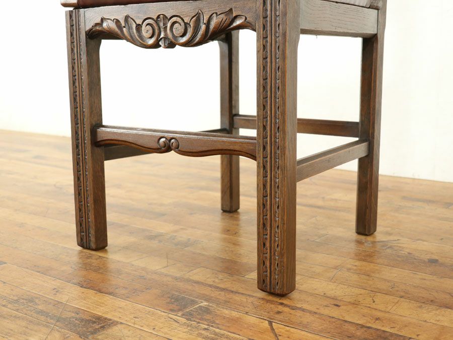 アンティーク家具 張替済チェア 64807g