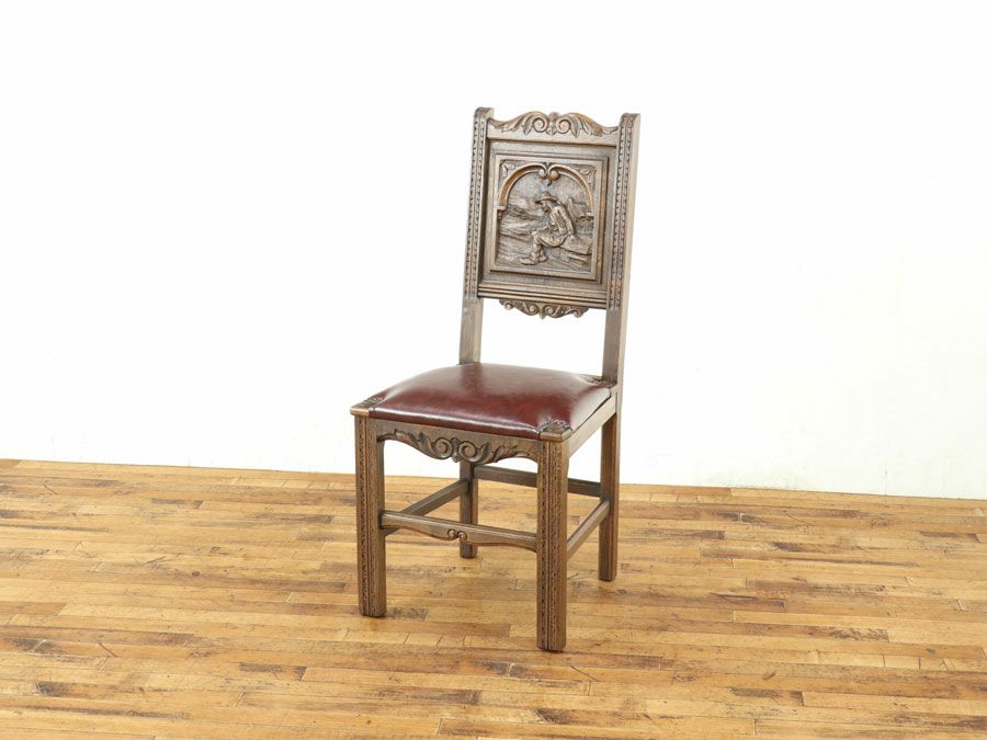 アンティーク家具 張替済チェア 64807h