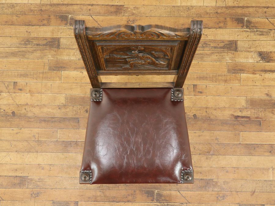アンティーク家具 張替済チェア 64807h