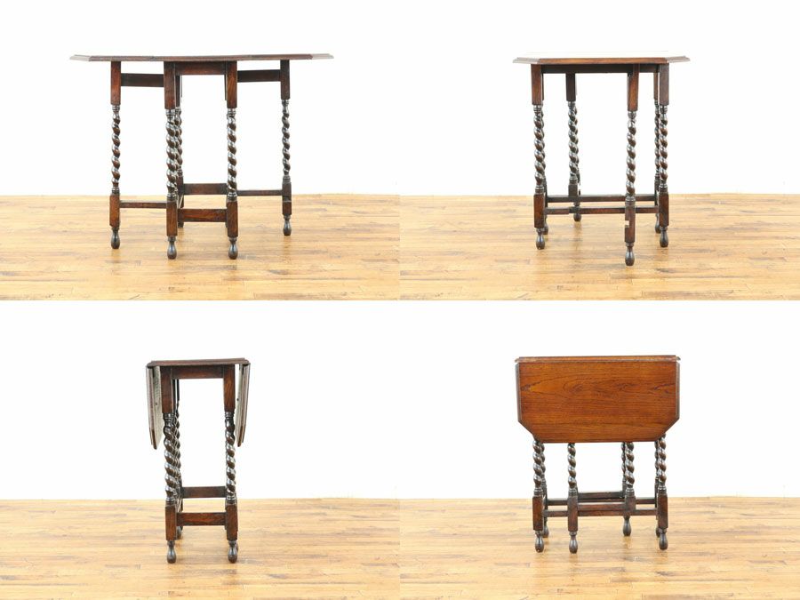 アンティーク ゲートレッグテーブル 59091a