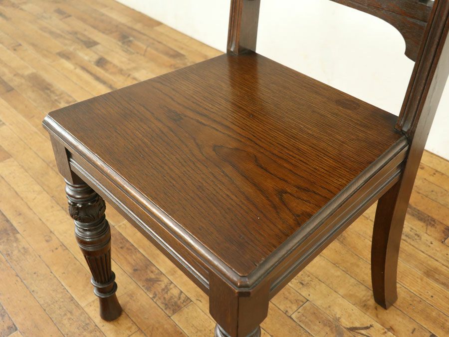 イギリスアンティーク ハイバックホールチェア 59195 | アンティーク