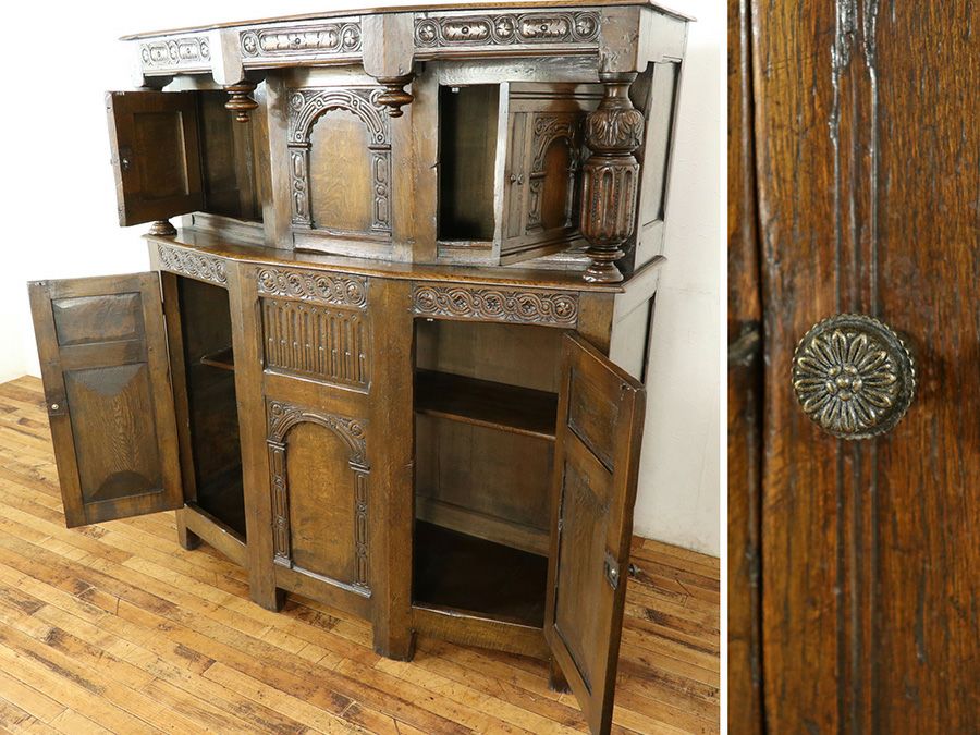 アンティーク家具 コートカップボード 59047