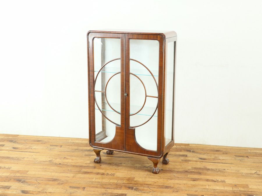 アンティーク クロス張替済ショーケース 59030