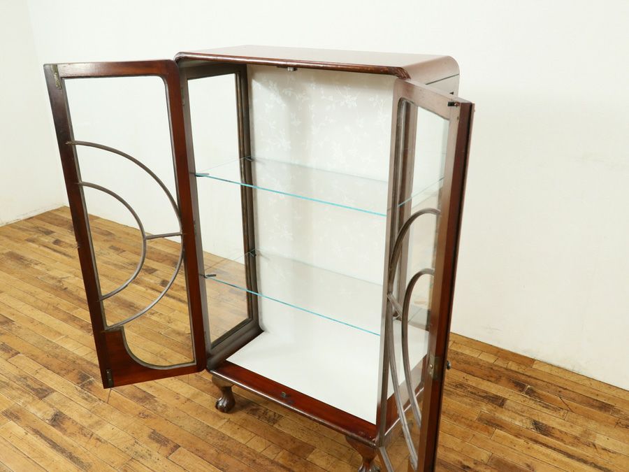 アンティーク クロス張替済ショーケース 59030