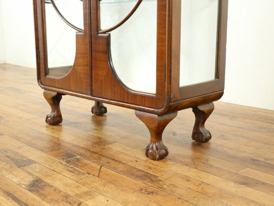 アンティーク クロス張替済ショーケース 59030