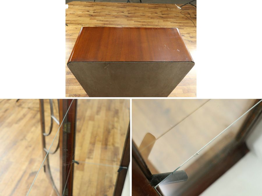 アンティーク クロス張替済ショーケース 59030