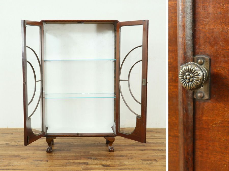 アンティーク クロス張替済ショーケース 59030