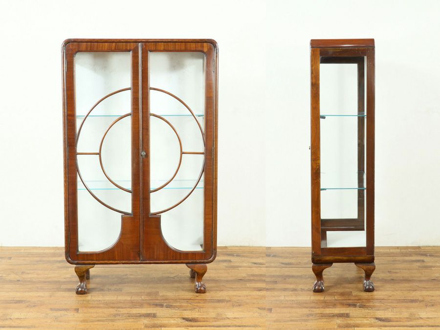 アンティーク クロス張替済ショーケース 59030