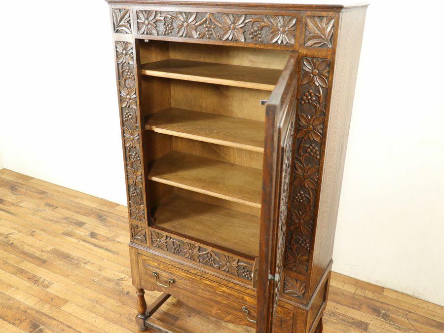 英国アンティーク家具 キャビネット 59008