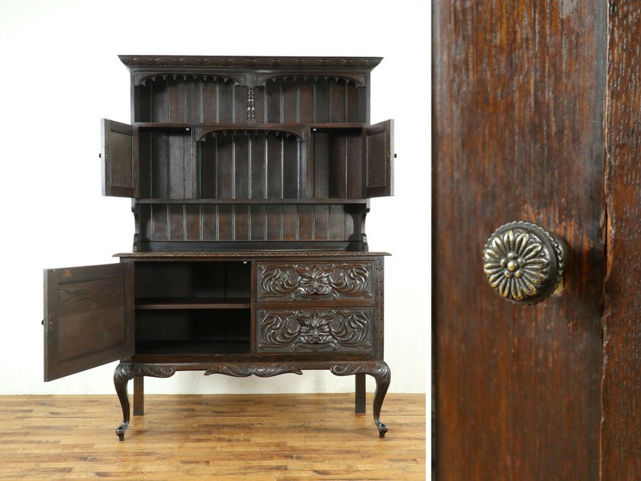 英国アンティーク家具 カップボード 59055