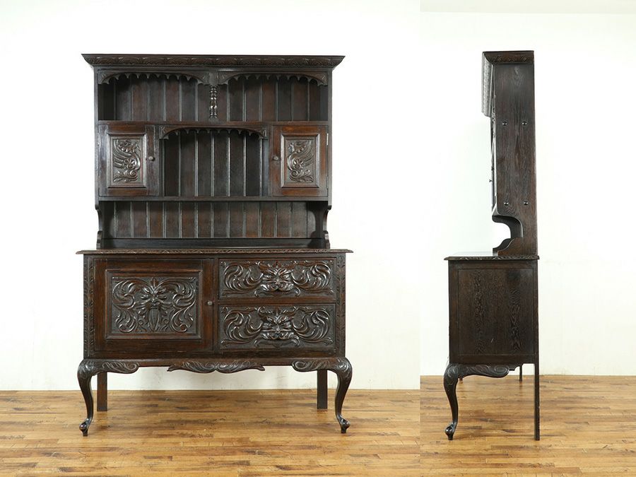 英国アンティーク家具 カップボード 59055