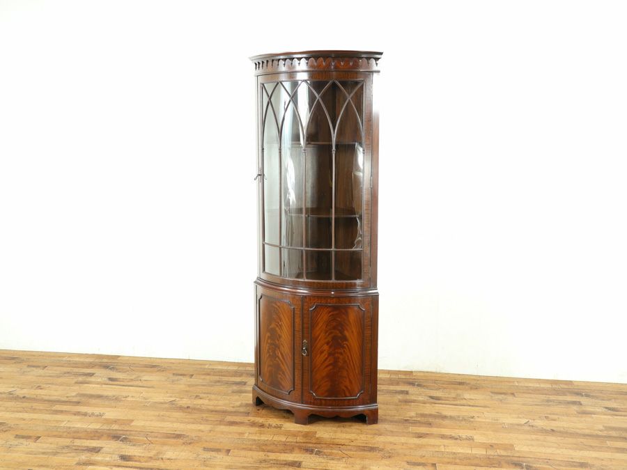 アンティーク家具 コーナーキャビネット 59127