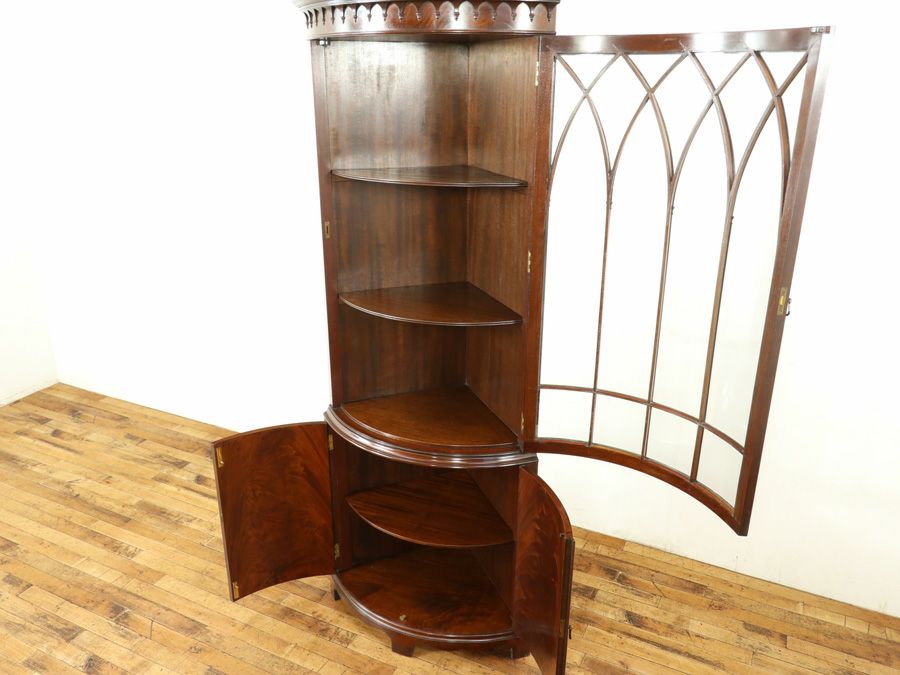 アンティーク家具 コーナーキャビネット 59127
