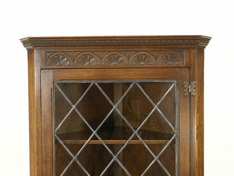 アンティーク家具 コーナーキャビネット 59085