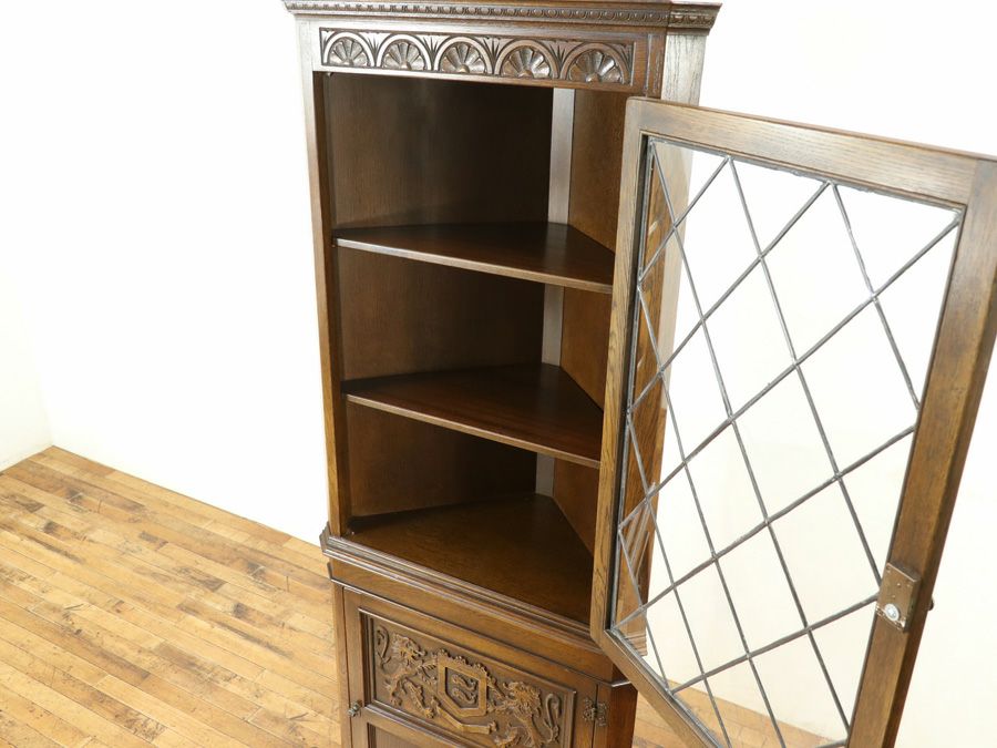 アンティーク家具 コーナーキャビネット 59085