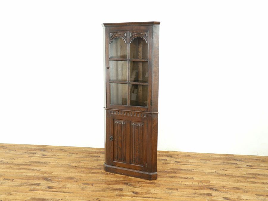 アンティーク家具 コーナーキャビネット 59038