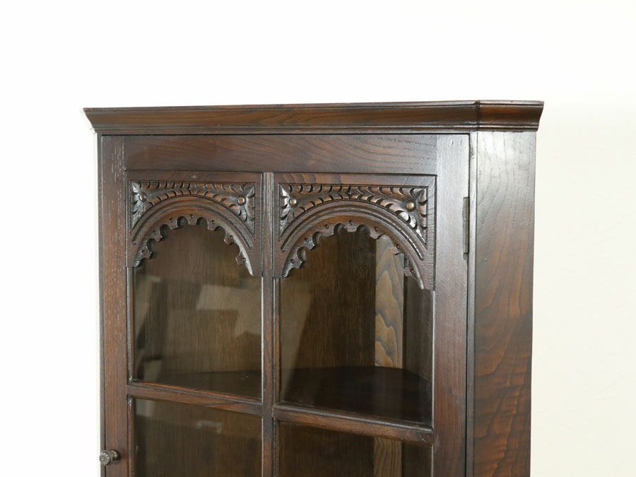 アンティーク家具 コーナーキャビネット 59038