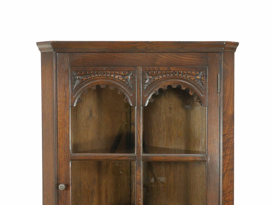 アンティーク家具 コーナーキャビネット 59038