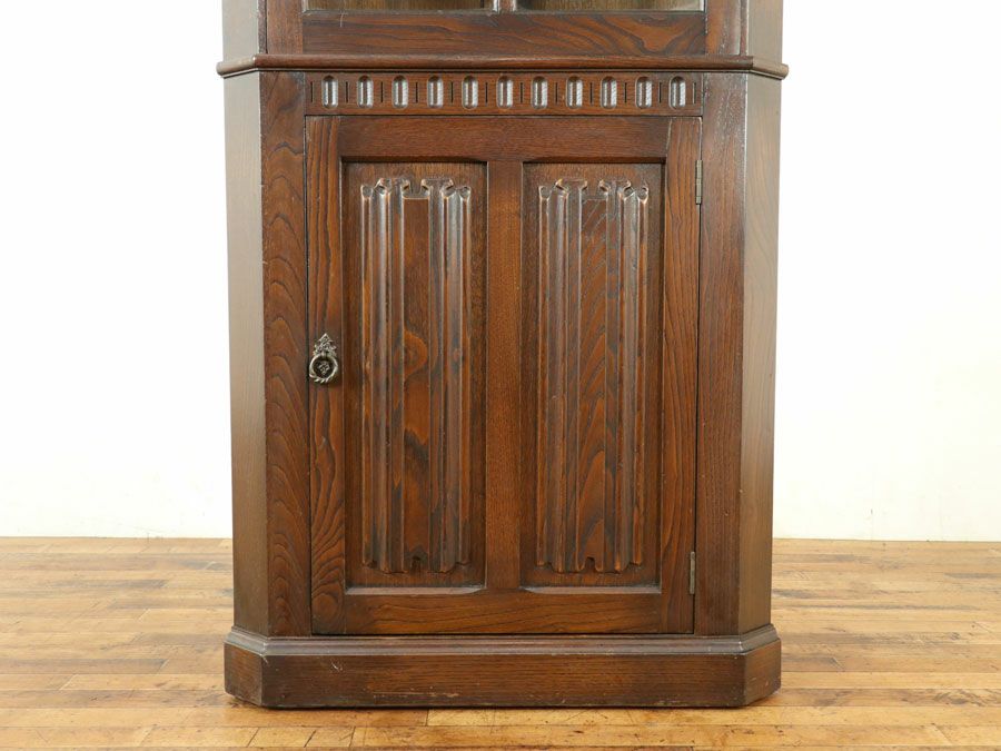 アンティーク家具 コーナーキャビネット 59038