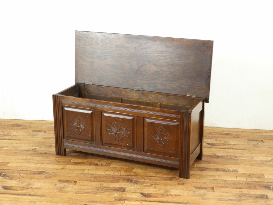 英国アンティーク家具 コファー 59079